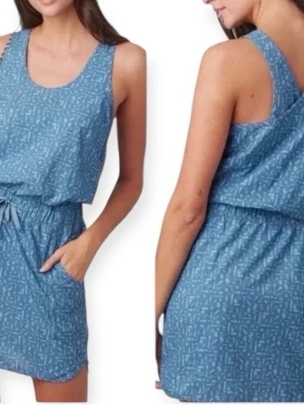 Patagonia Fleetwith Dress- blue print